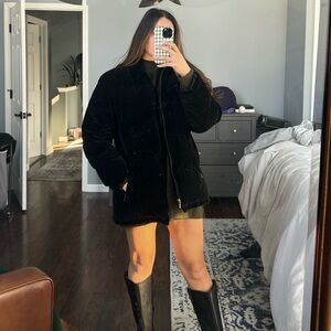 Velvet life Black Down Winter Coat